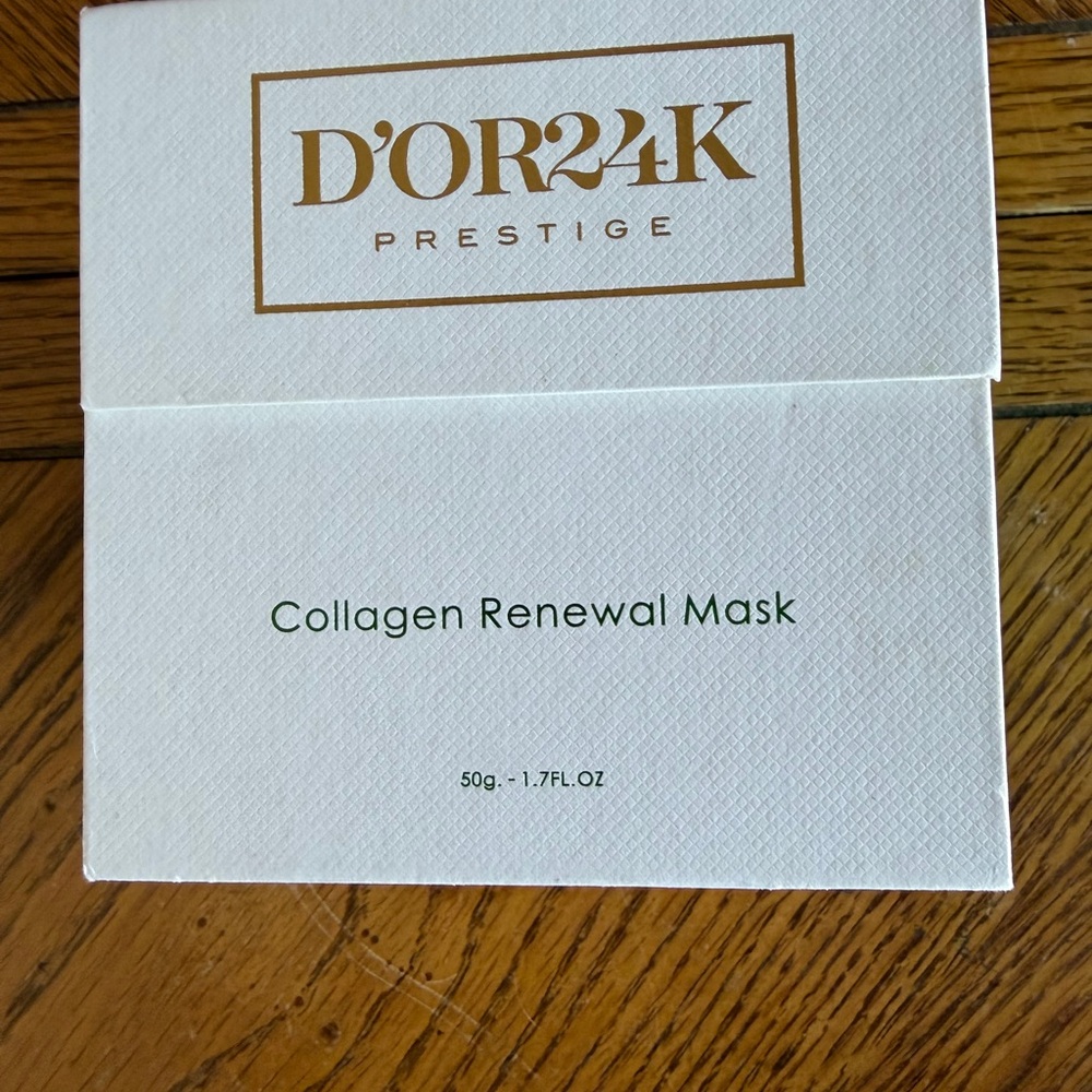 D'OR24K Prestige Collagen Renewal Mask - Elegant White and Gold